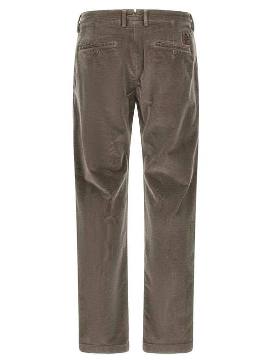 Gray Cotton Chino Pants