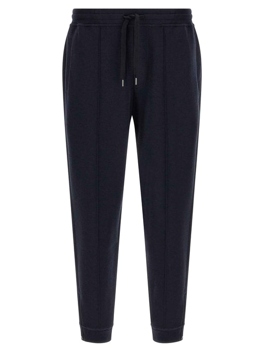 Blue Cotton Joggers (Workout Pants)