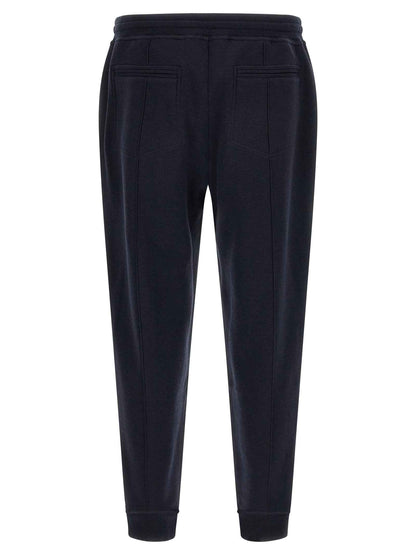 Blue Cotton Joggers (Workout Pants)
