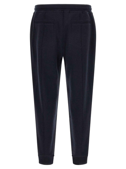 Blue Cotton Joggers (Workout Pants)
