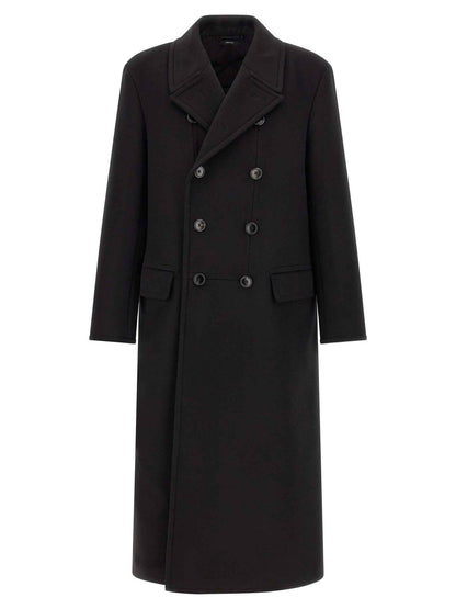 Black Virgin Wool Coat