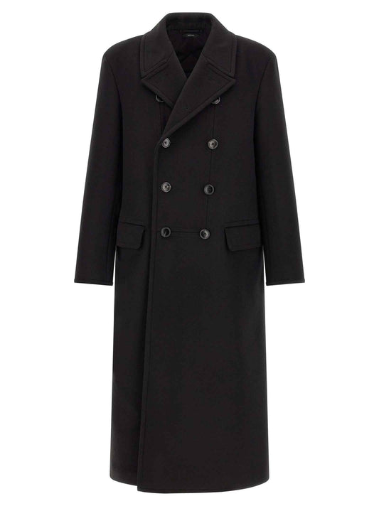 Black Virgin Wool Coat