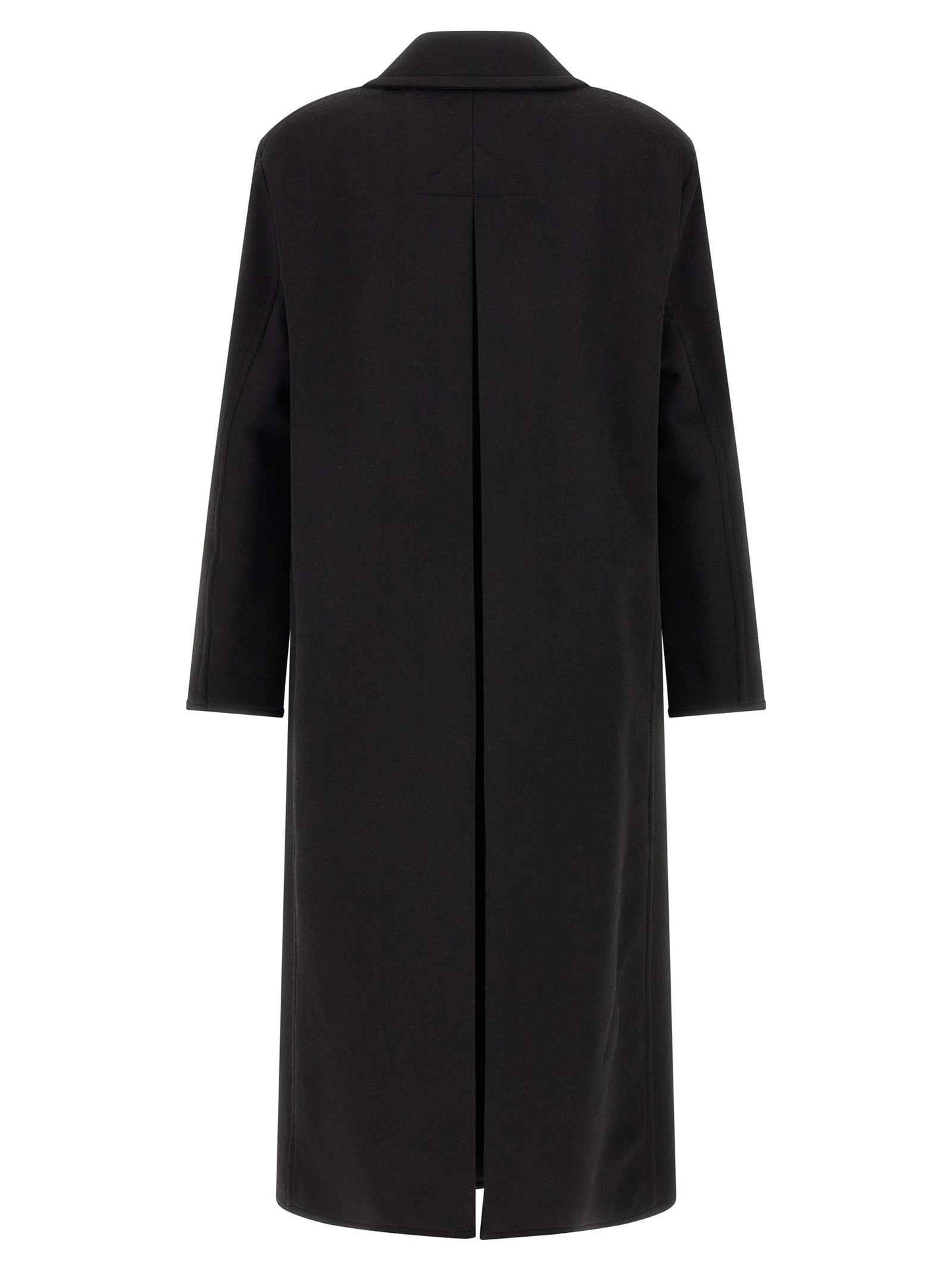 Black Virgin Wool Coat