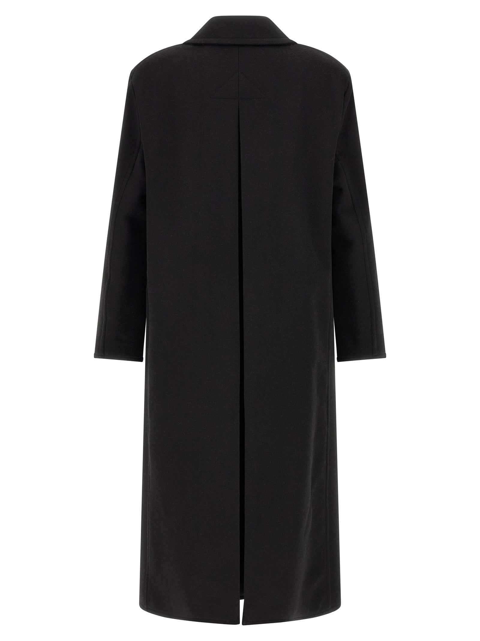 Black Virgin Wool Coat
