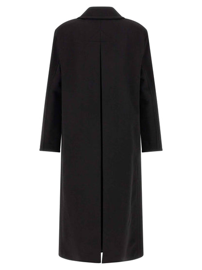 Black Virgin Wool Coat