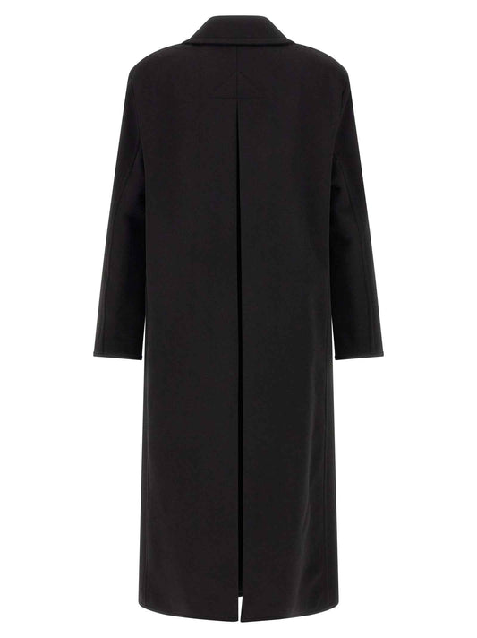 Black Virgin Wool Coat