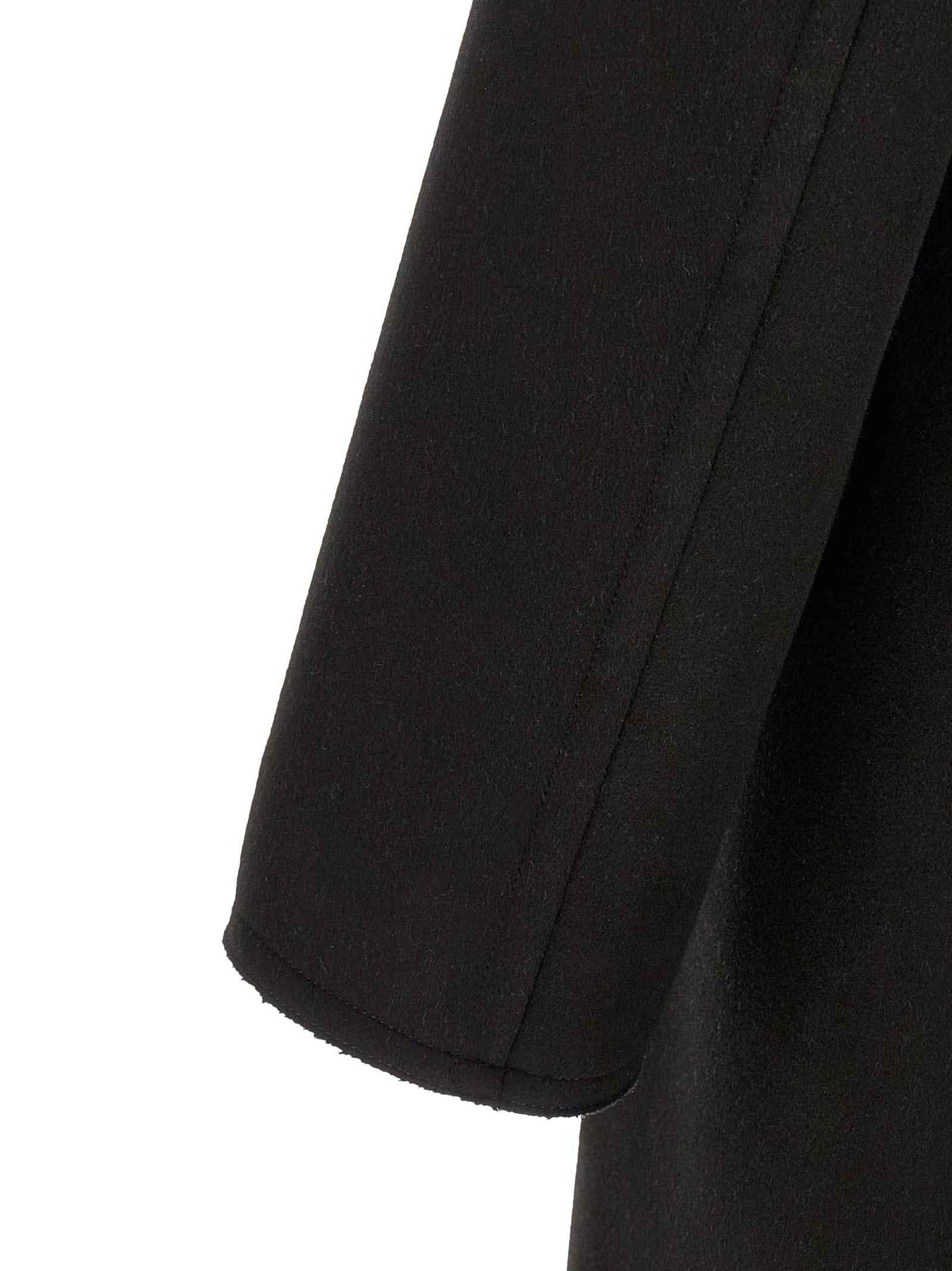 Black Virgin Wool Coat