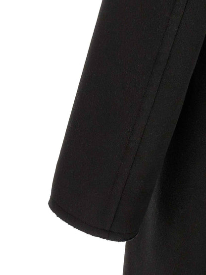 Black Virgin Wool Coat