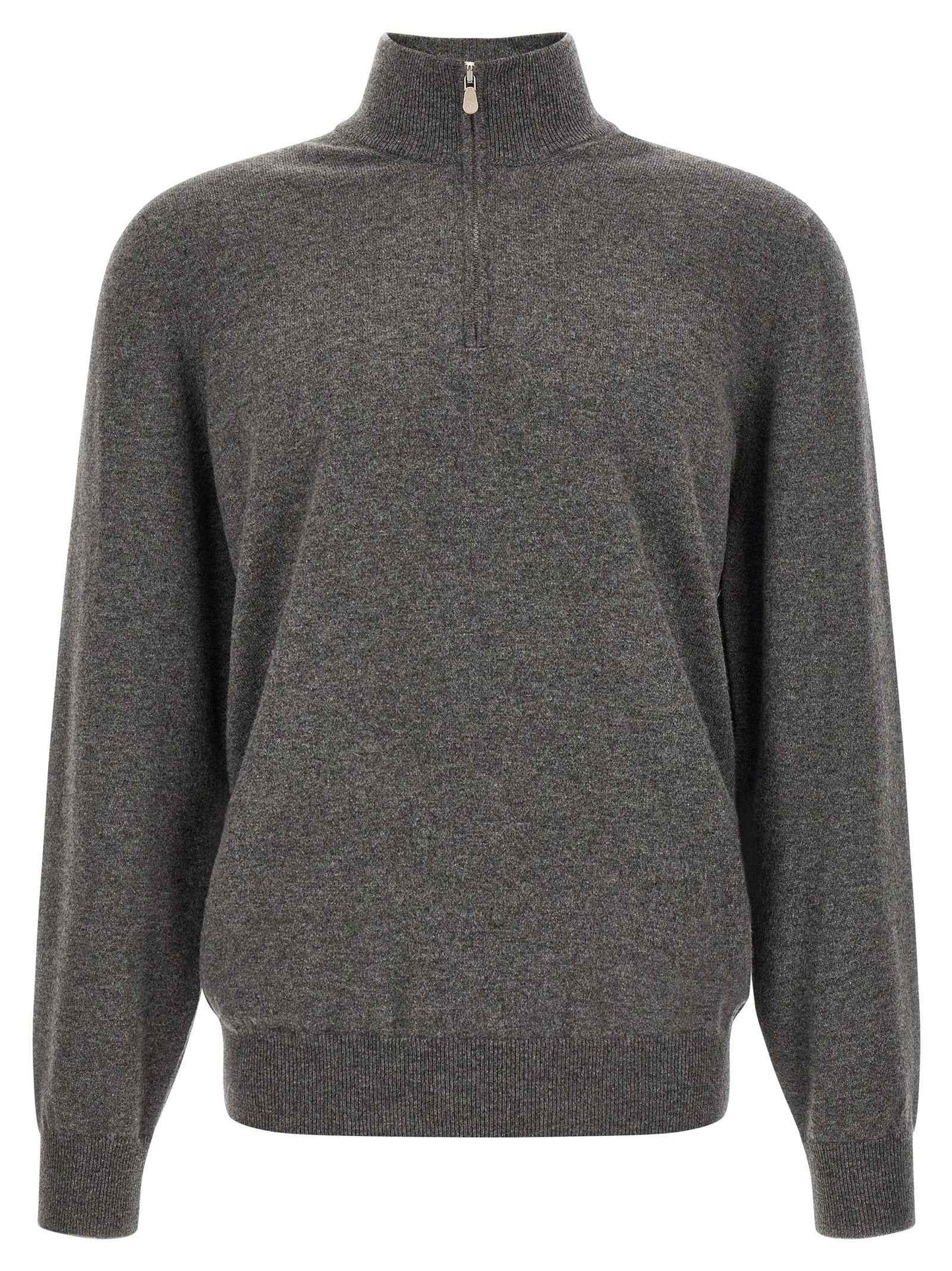 Gray Cashmere Cardigan