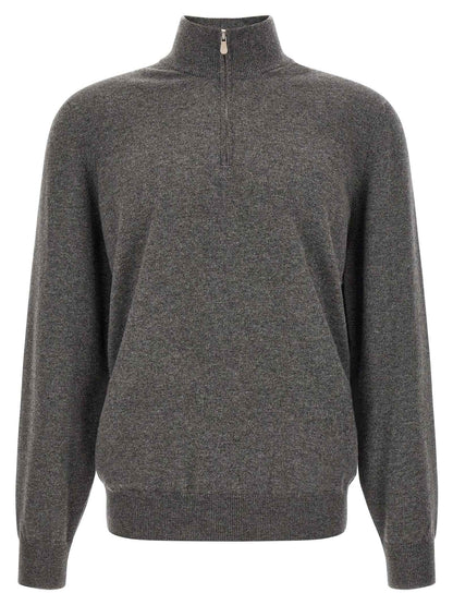 Gray Cashmere Cardigan