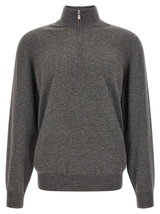 Gray Cashmere Cardigan
