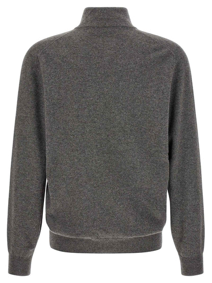 Gray Cashmere Cardigan
