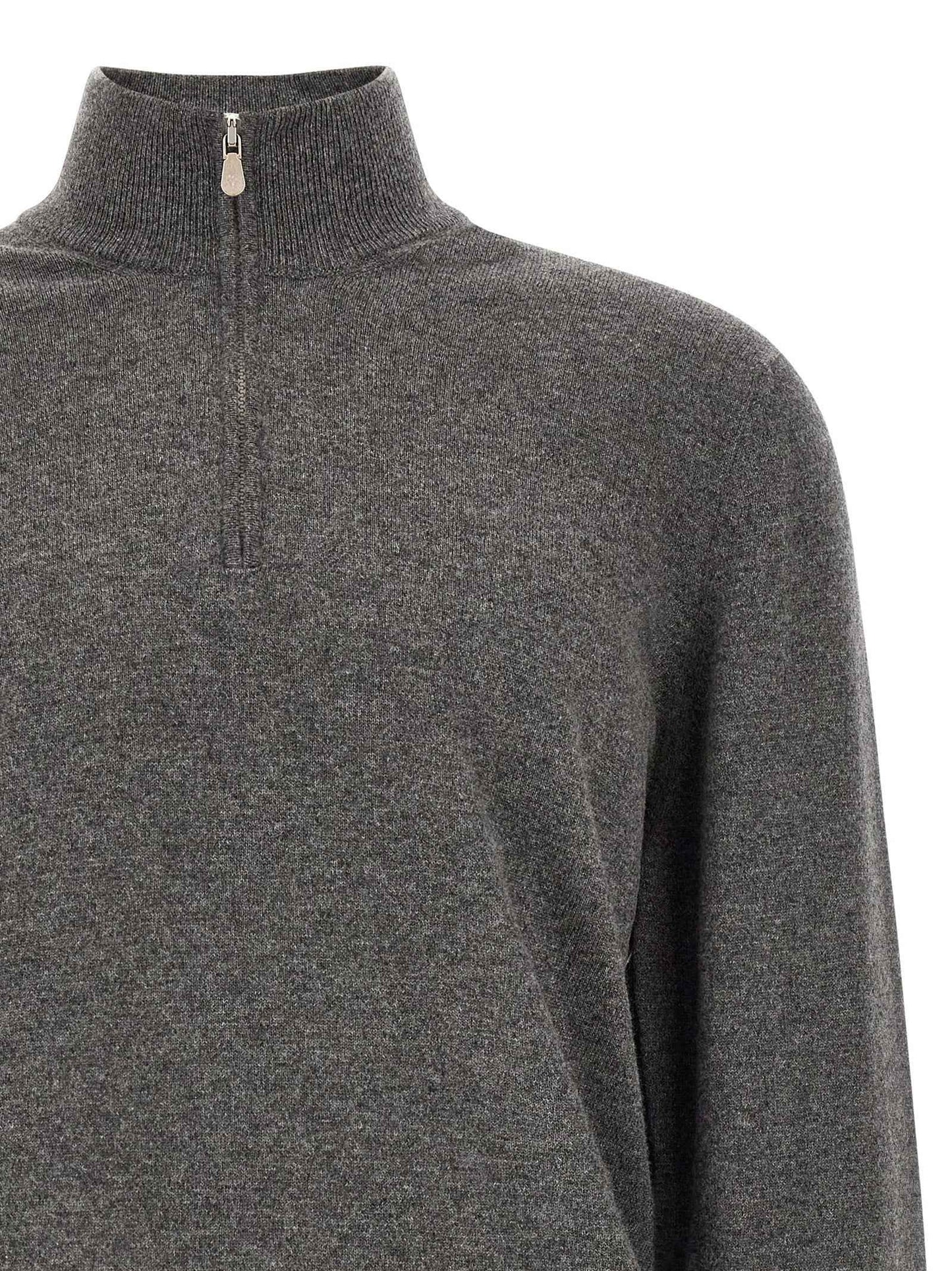 Gray Cashmere Cardigan