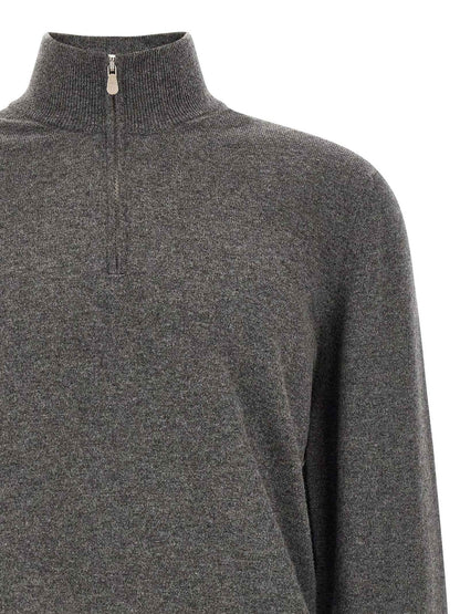 Gray Cashmere Cardigan