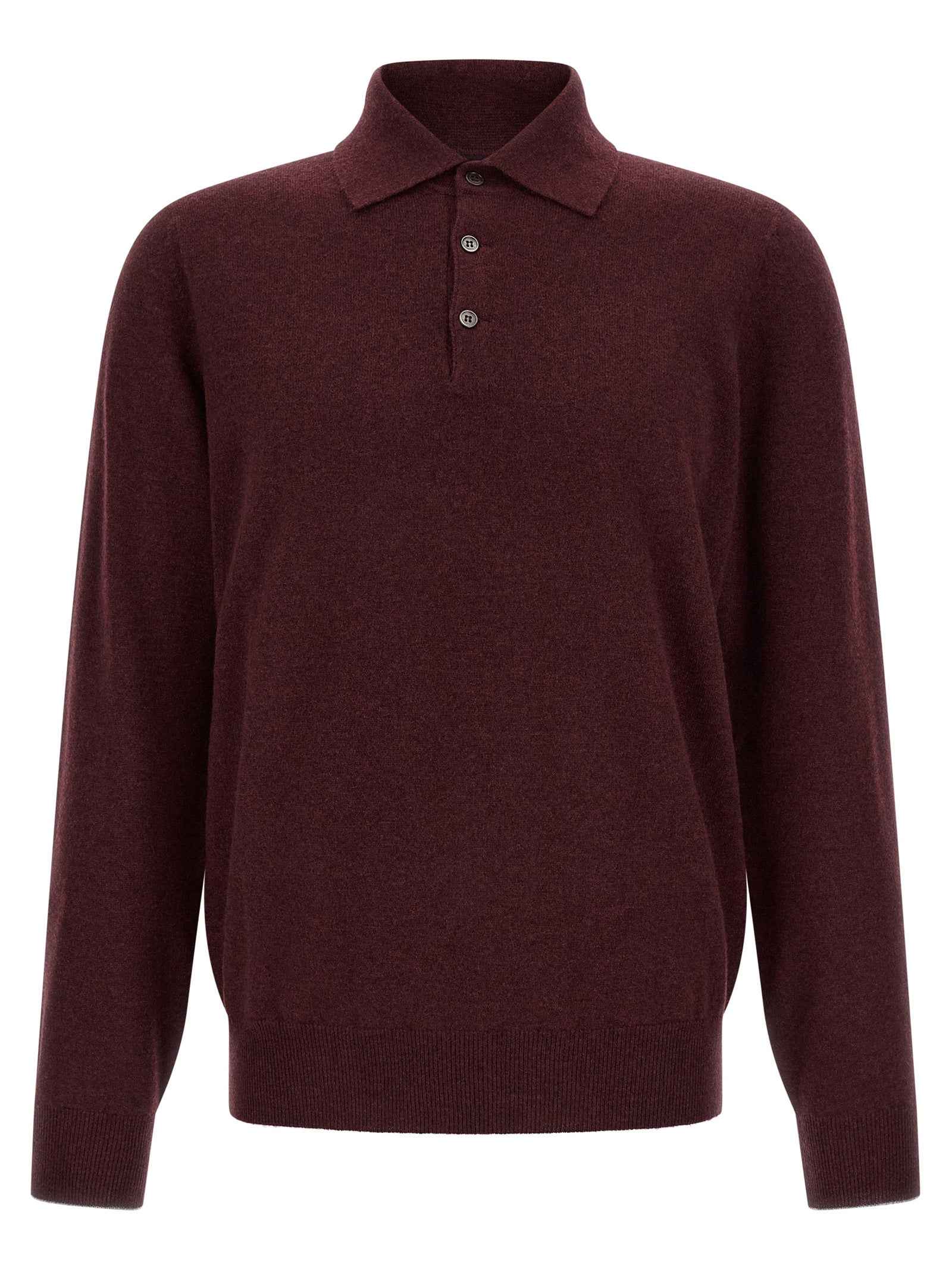 Bordeaux Cashmere Polo Shirt