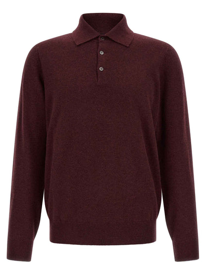 Bordeaux Cashmere Polo Shirt