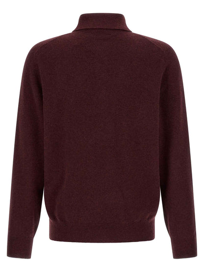 Bordeaux Cashmere Polo Shirt