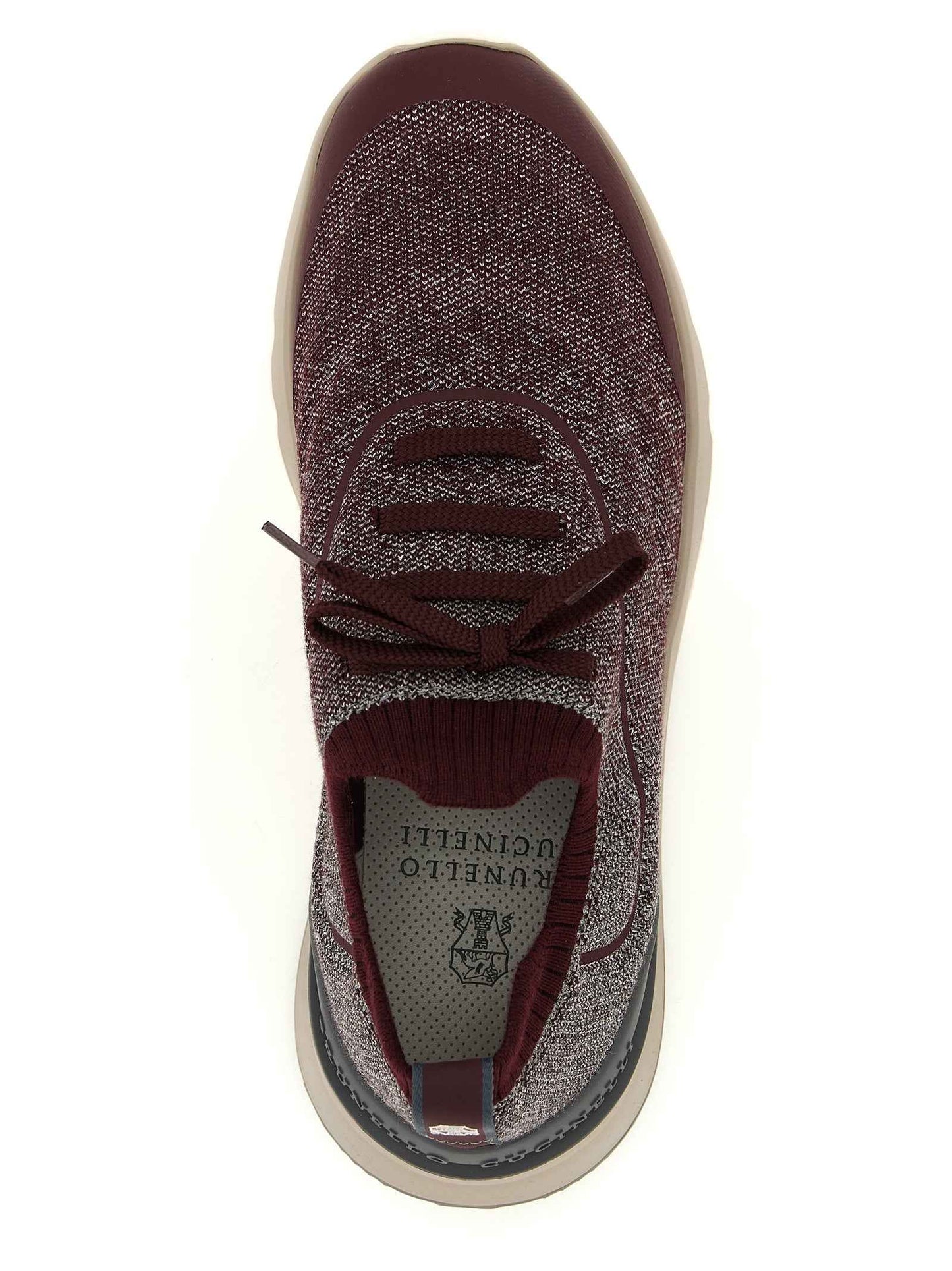 Bordeaux Cotton Athletic Sneakers