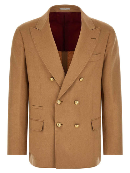 Beige Camel Hair  Blazer