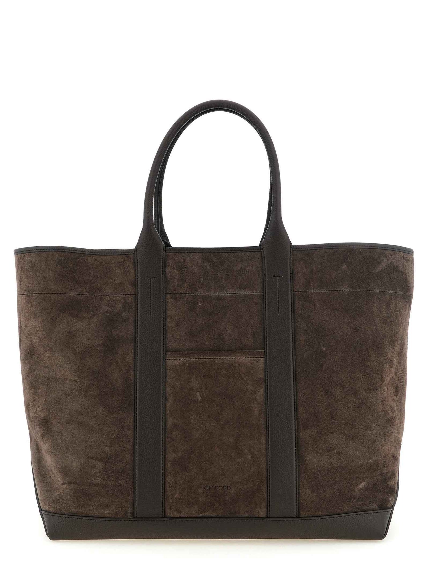 Brown Calfskin Tote Bag