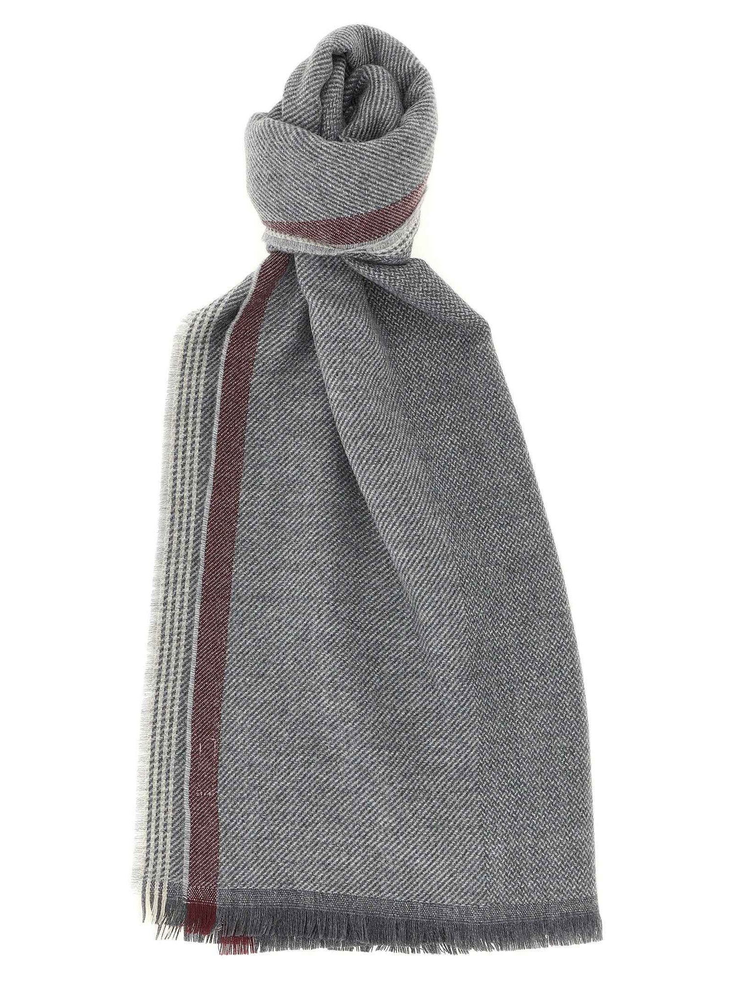 Gray Wool Scarf