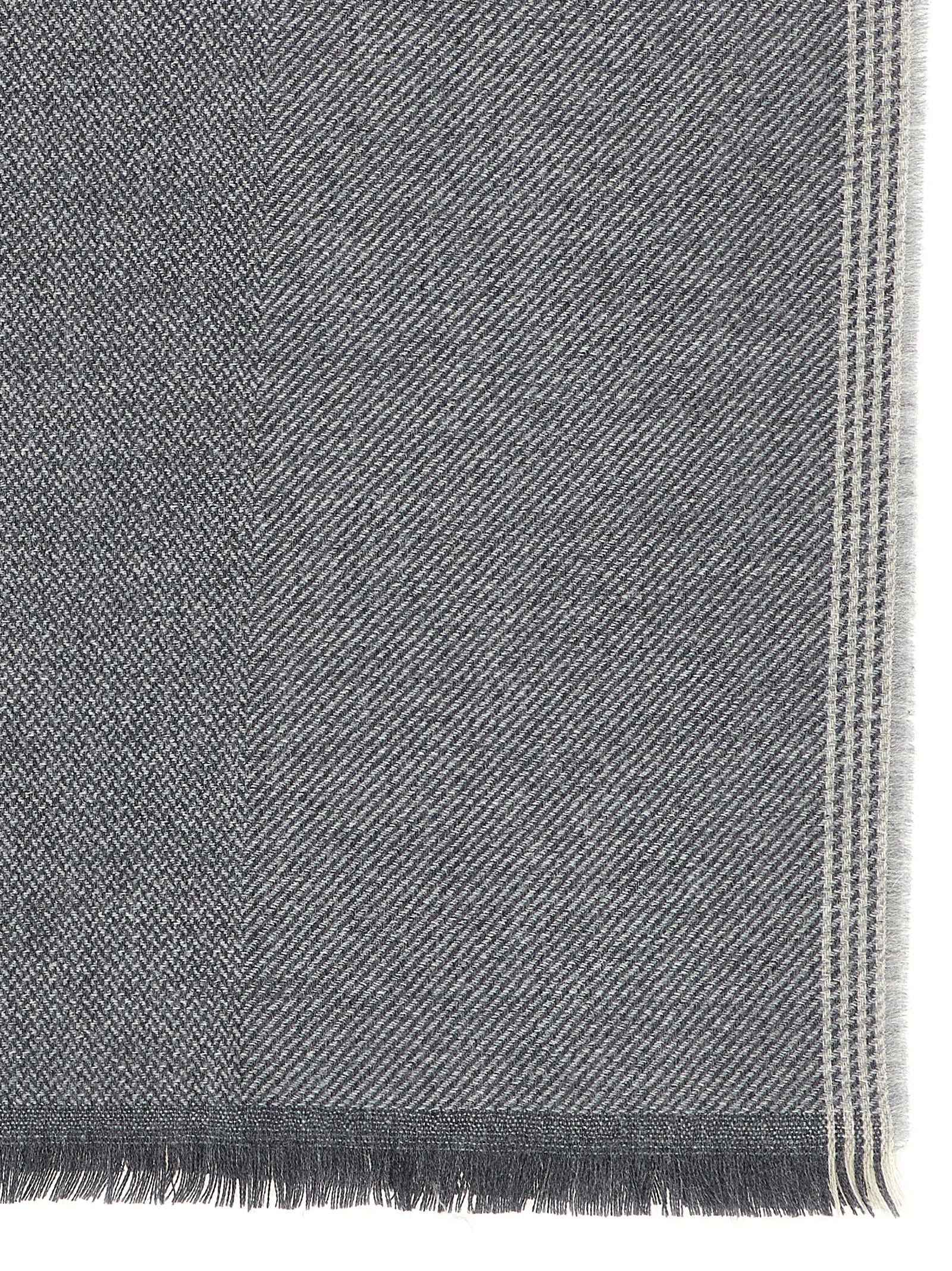 Gray Wool Scarf