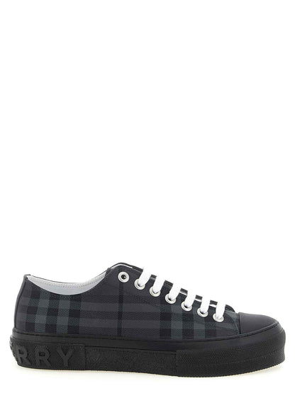 Gray Polyamide Low Top Sneakers