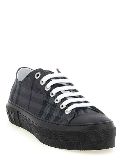 Gray Polyamide Low Top Sneakers