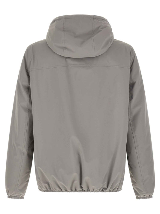 Gray Polyamide Shell Jacket