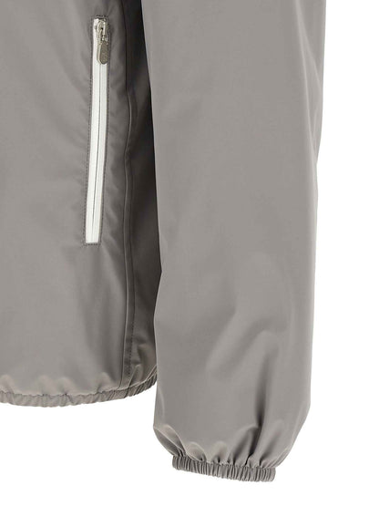 Gray Polyamide Shell Jacket