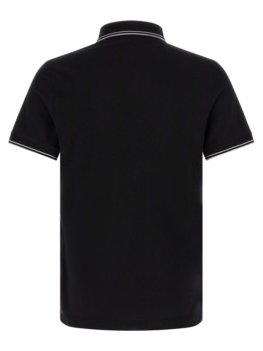 Black Cotton Polo Shirt