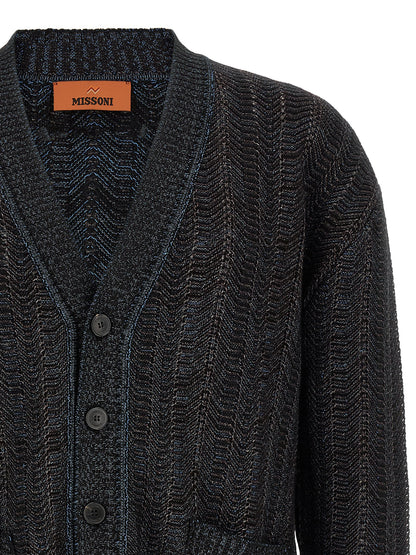 Multicolor Viscose Cardigan