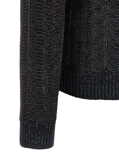 Multicolor Viscose Cardigan