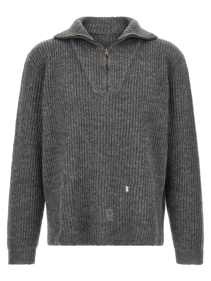 Gray Linen Cardigan