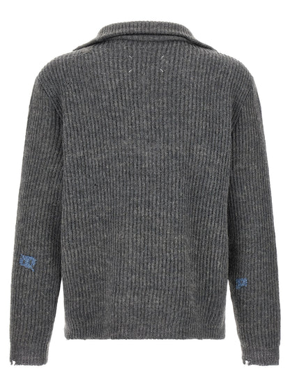 Gray Linen Cardigan