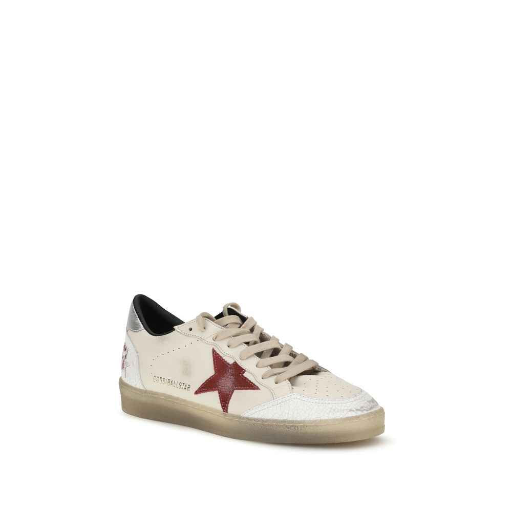 White Calf Leather Bos Taurus Low Top Sneakers