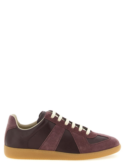 Bordeaux Calfskin Low Top Sneakers