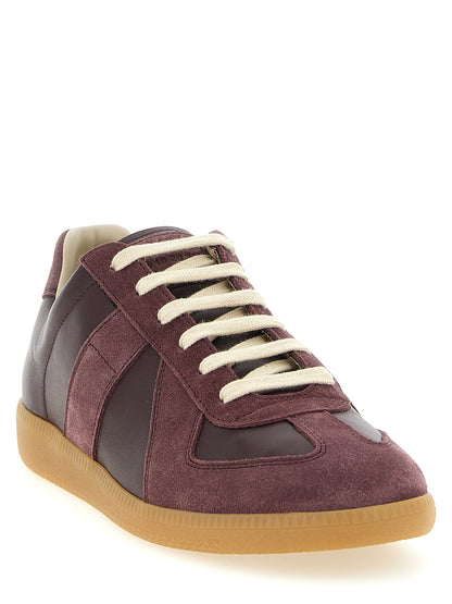 Bordeaux Calfskin Low Top Sneakers