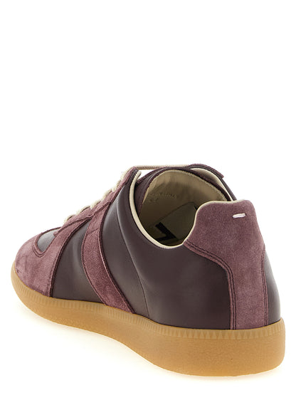Bordeaux Calfskin Low Top Sneakers