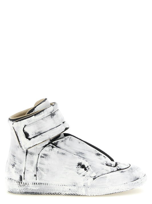 Bicolor Calfskin Athletic Sneakers
