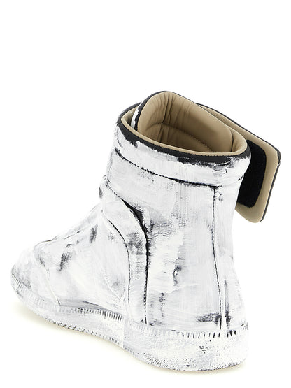 Bicolor Calfskin Athletic Sneakers