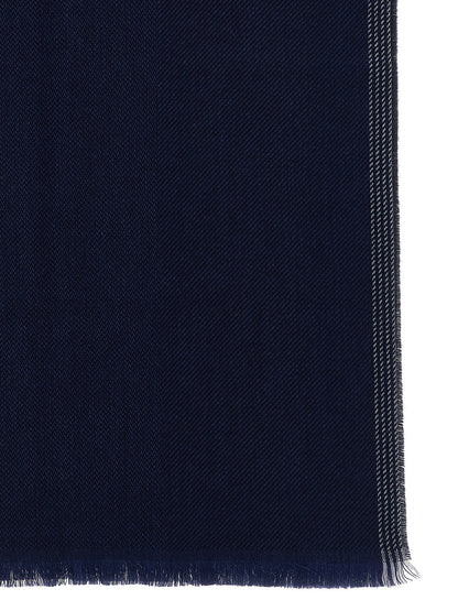 Blue Wool Scarf