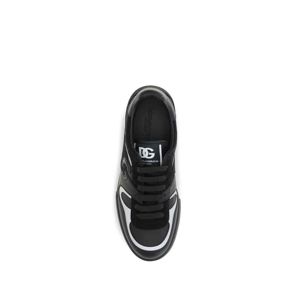 Black Calf Leather Bos Taurus Sneakers