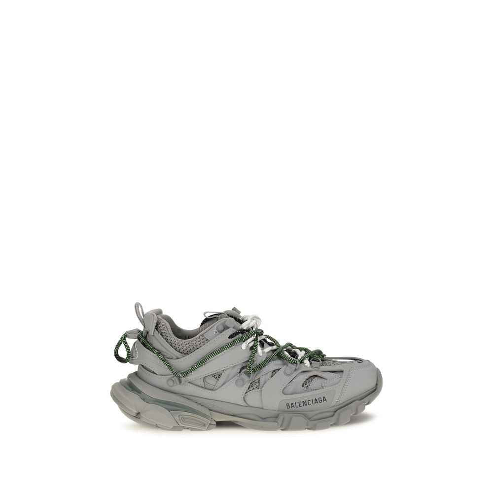 Gray Polyethylene Athletic Sneakers