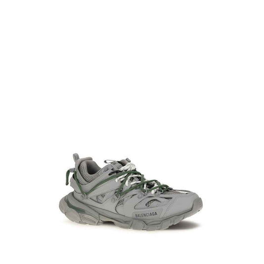 Gray Polyethylene Athletic Sneakers