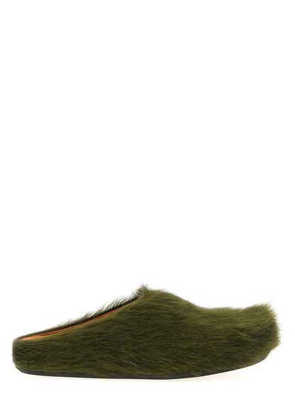 Bicolor Calfskin Mules