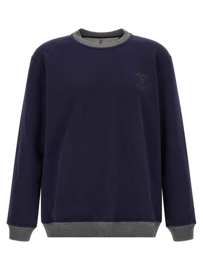 Blue Cotton Sweatshirt