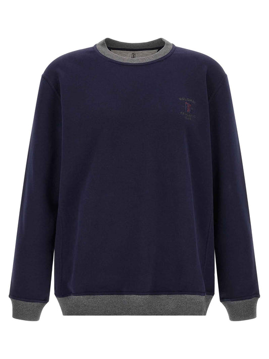 Blue Cotton Sweatshirt