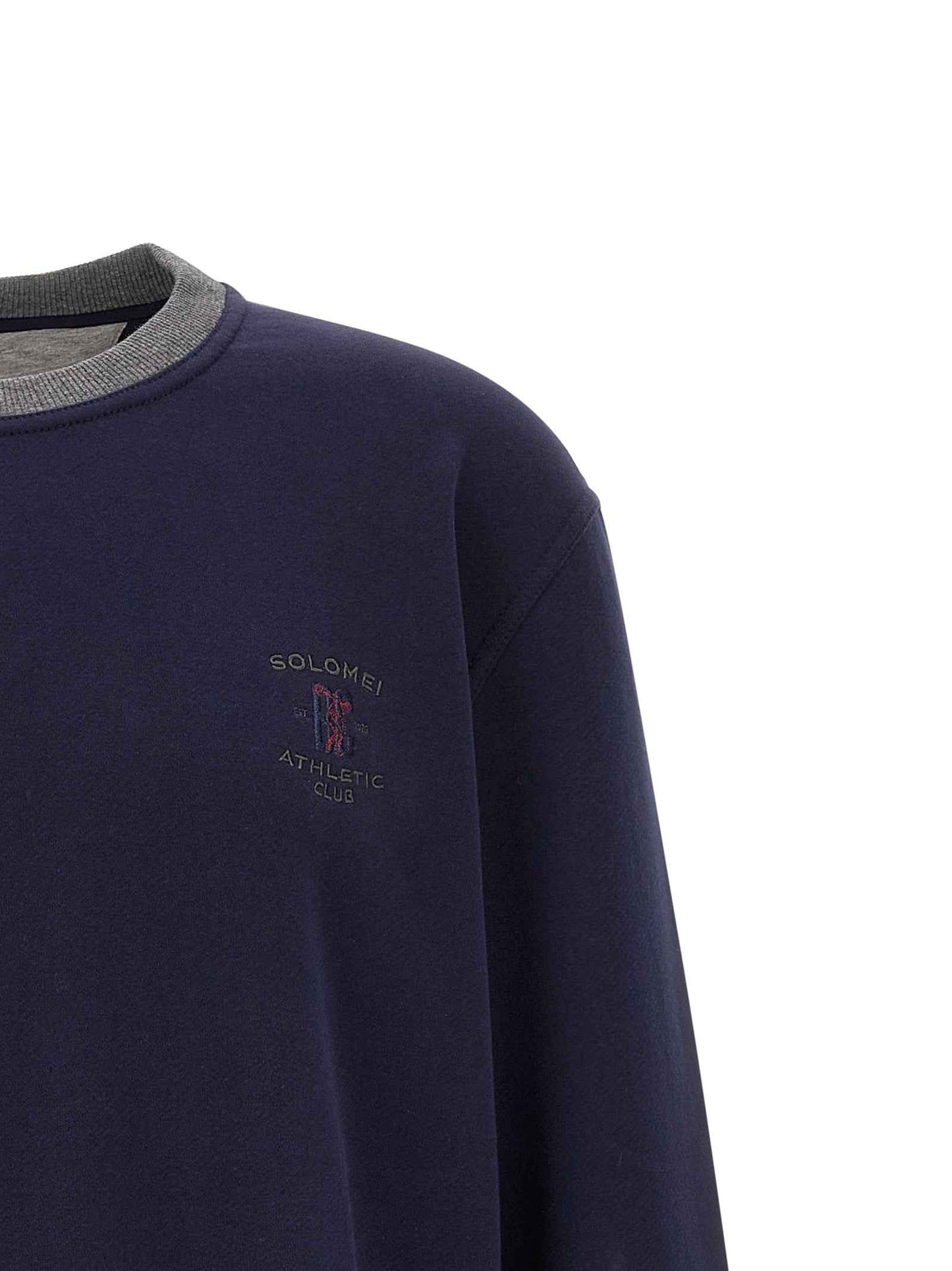 Blue Cotton Sweatshirt