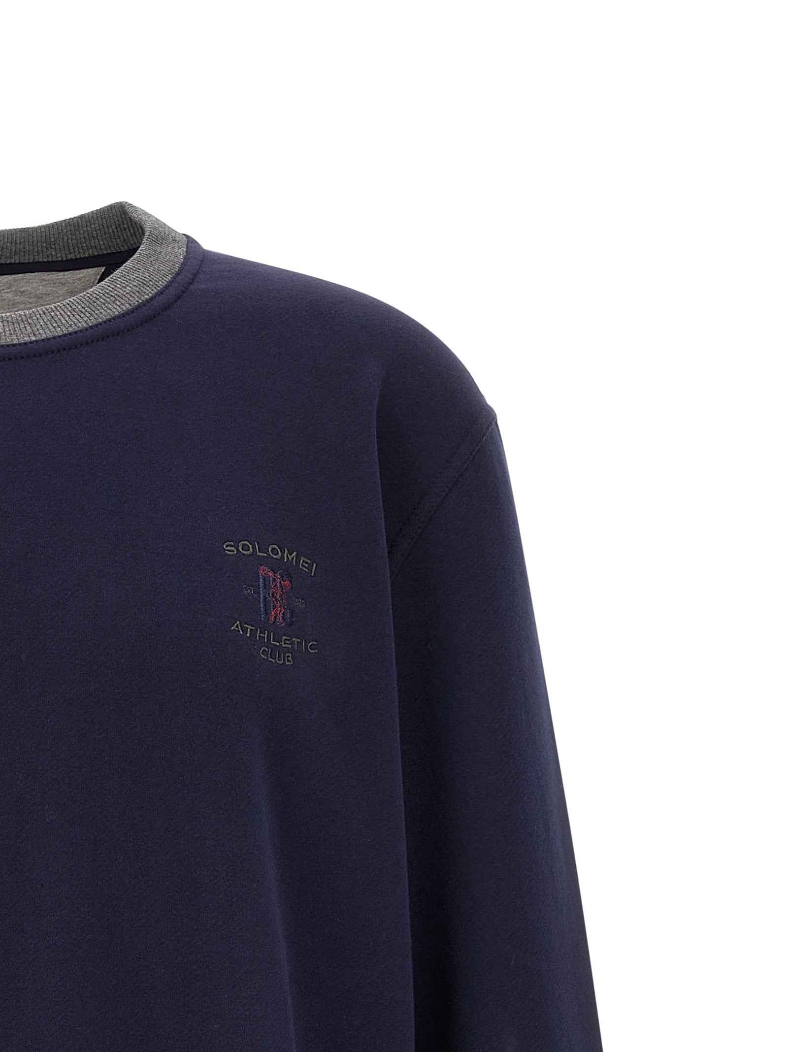 Blue Cotton Sweatshirt
